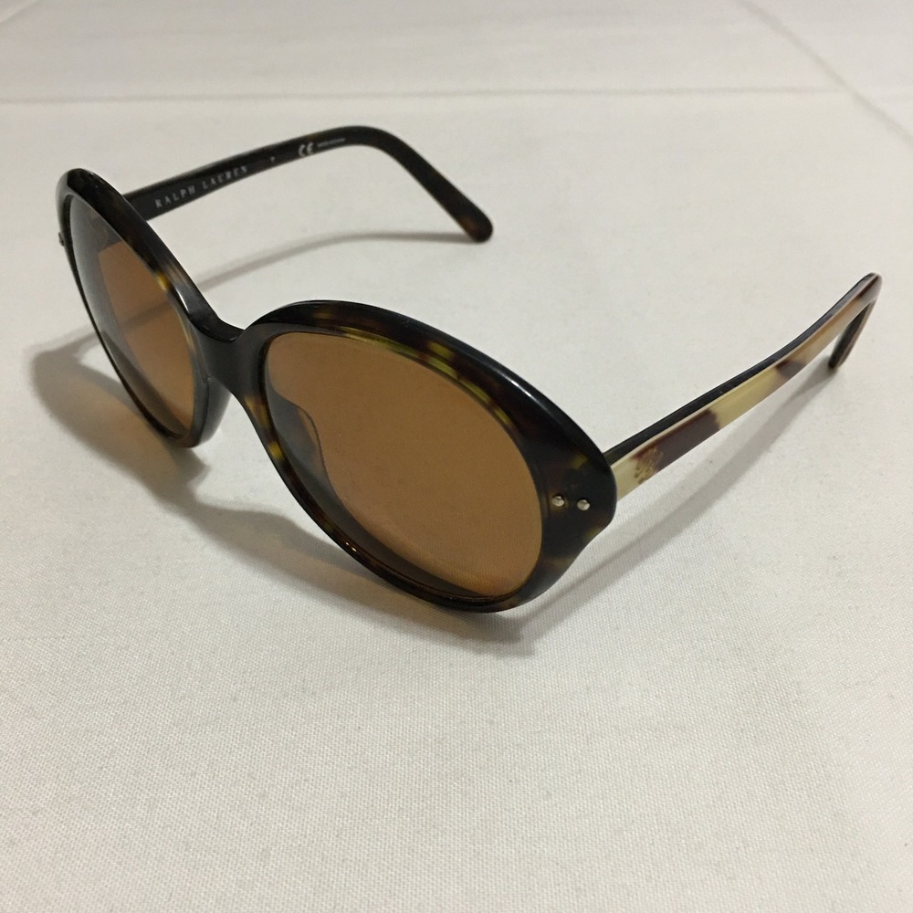 Ralph Lauren Womens Sunglasses RL8069 5003/73 Brown Tortoise Round Frames
